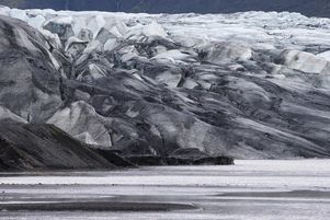 Le glacier Vatnajokull sous lequel se trouve le volcan Bárðarbunga, au sud de l’Islande.