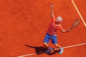 John McEnroe lors du tournoi des légendes, le 5 juin 2005 à Roland-Garros.