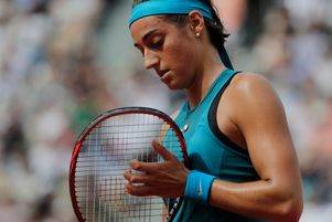 La Française Caroline Garcia a perdu contre l'Allemande Angelique Kerber lors de la neuvième journée du tournoi de tennis Roland-Garros 2018 à Paris le 4 juin 2018.