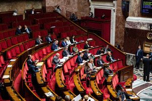Le 25 septembre 2019. A l' Assemblée Nationale de l'examen en première lecture du projet de loi de bioéthique. En présence des députés LR