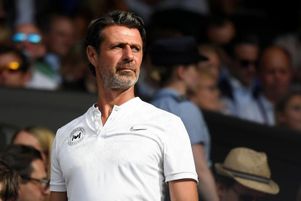 Patrick Mouratoglou, entraîneur de Serena Williams et Cori Gauff, à Wimbledon, en juillet 2019.