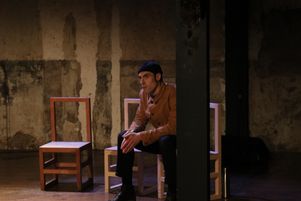 Répétition de la compagnie de théâtre « Grand Tigre », qui présente sa pièce M.O.L.I.E.R.E a l’occasion du festival d’Avignon