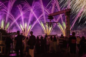 Plusieurs villes annulent leurs feux d’artifice du 14-Juillet par crainte d’incendies dus à la sécheresse ou de nouvelles émeutes. Ici, le spectacle de la Fête nationale à Marseille en 2021.