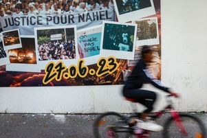 Une fresque en hommage à Nahel à Nanterre. Le parquet de Nanterre requiert un procès pour meurtre contre le policier auteur du tir, a annoncé mardi 4 mars 2025 le ministère public.