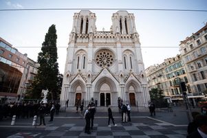La basilique Notre-Dame de l’Assomption de Nice, le 29 octobre 2021.