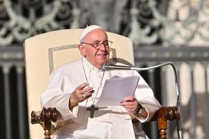 Le pape François lors d’une audience générale place Saint-Pierre au Vatican, le 19 octobre 2022. 