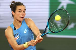 En quart de finale face à la numéro six mondiale, Mirra Andreeva, Loïs Boisson s’est imposée 7-6, 6-3 (ici, Loïs Boisson lors de son match, le 4 juin 2025).